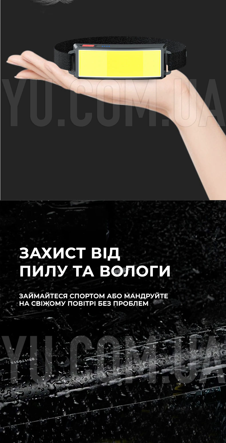 Ліхтарик налобний BL TM-G14 COB, з USB-зарядкою, 3 режими, 550 мАг Ліхтарик налобний BL TM-G14 COB, з USB-зарядкою, 3 режими, 550 мАг